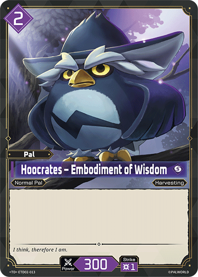 Palworld TCG - Hoocrates – Embodiment of Wisdom [ETD02-013TD]