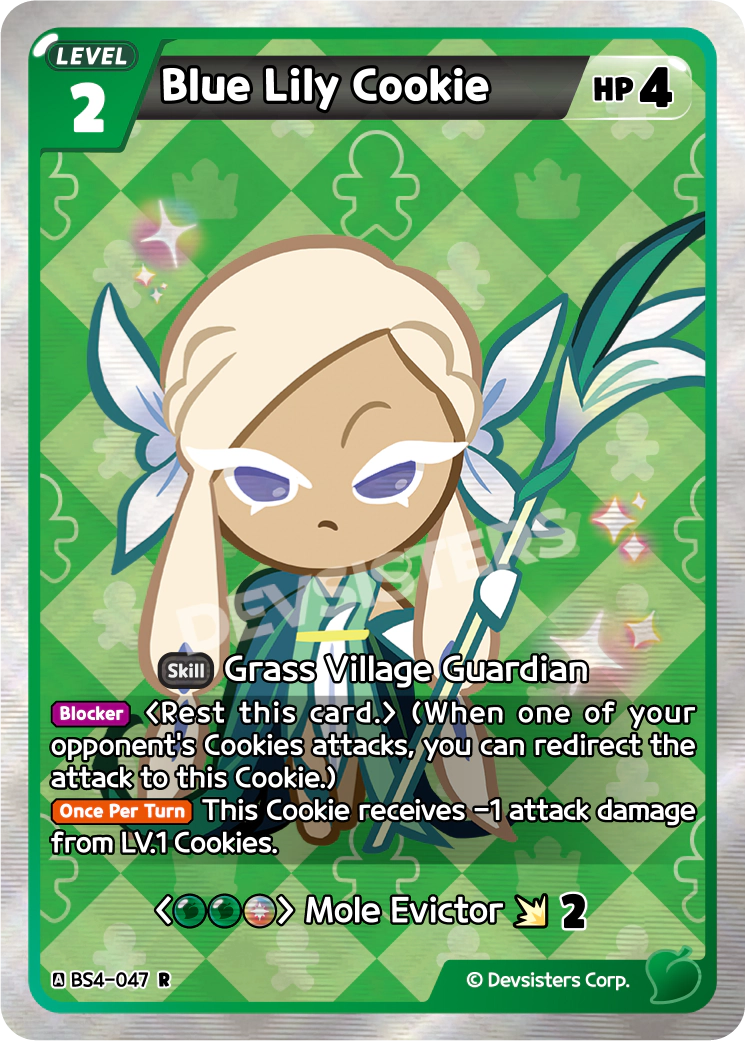 CookieRun TCG - Blue Lily Cookie [BS4-047 R]