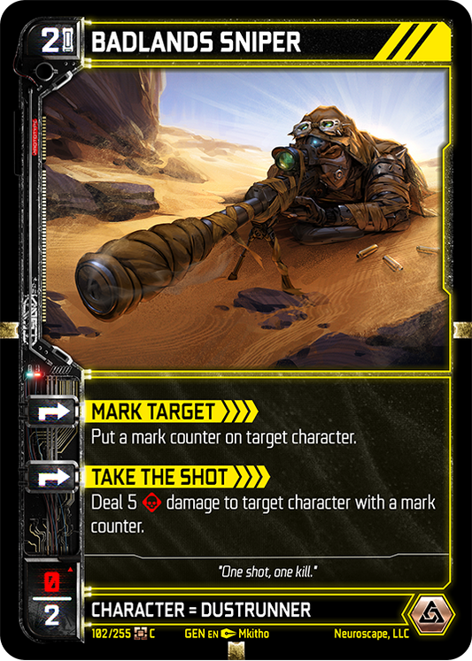 Neuroscape TCG - Badlands Sniper GEN-102
