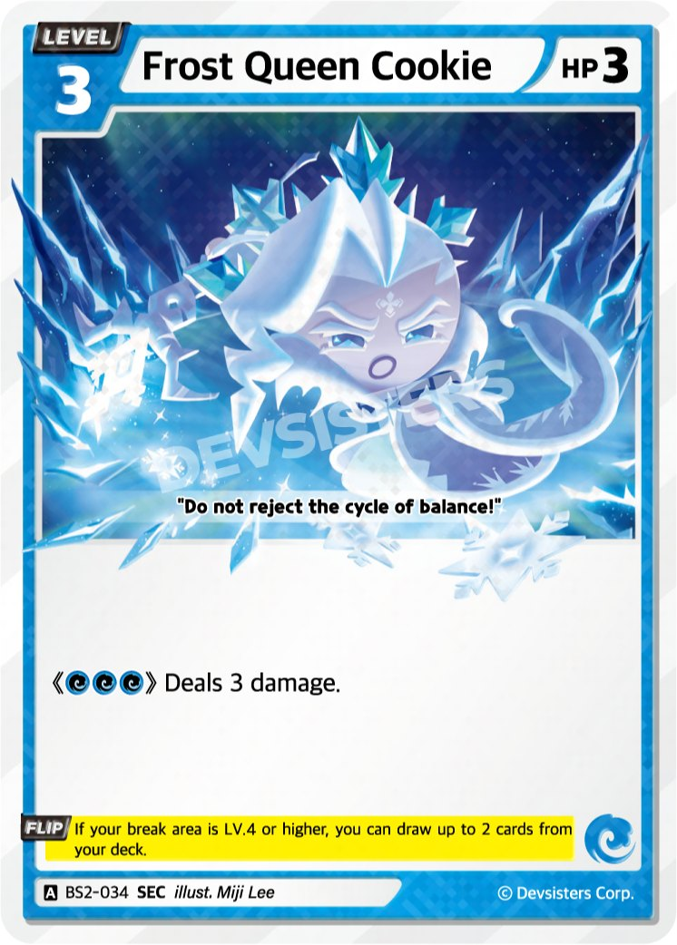CookieRun TCG - Frost Queen Cookie [BS2-034 SEC]