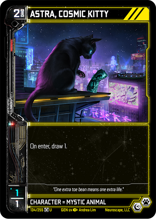 Neuroscape TCG - Astra, Cosmic Kitty GEN-134