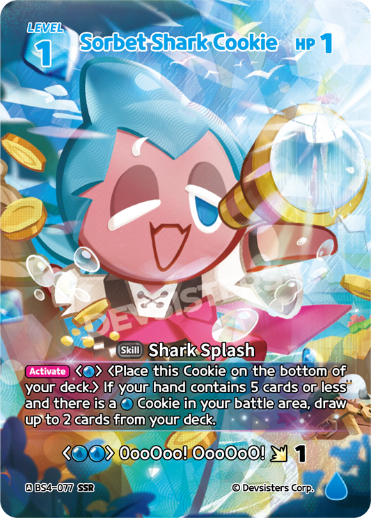 CookieRun TCG - Sorbet Shark Cookie [BS4-077 SSR]