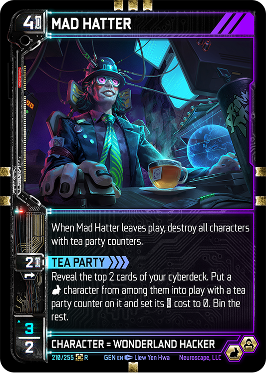 Neuroscape TCG - Mad Hatter GEN-210