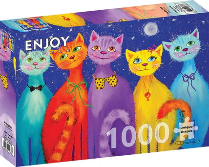 Enjoy - Smiling Cats Puzzle (1000 Piece)