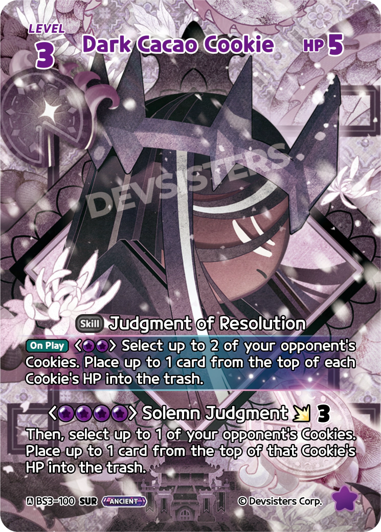 CookieRun TCG - Dark Choco Cookie [BS3-100 SUR]