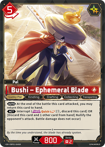 Palworld TCG - Bushi – Ephemeral Blade [EBP01-004SR]