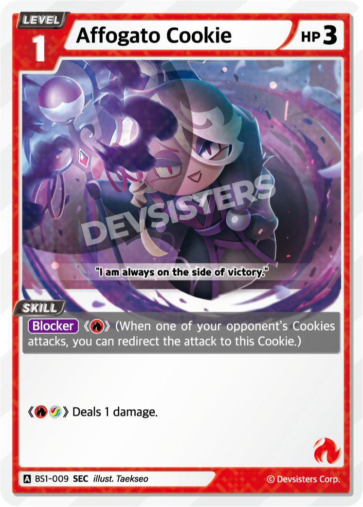 CookieRun TCG - Affogato Cookie [BS1‑009 SEC]