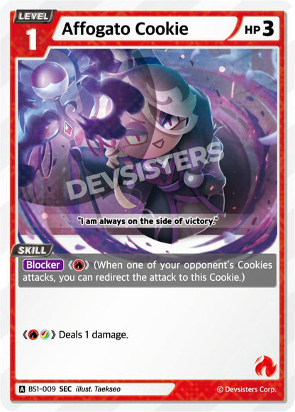 CookieRun TCG - Affogato Cookie [BS1‑009 SEC]