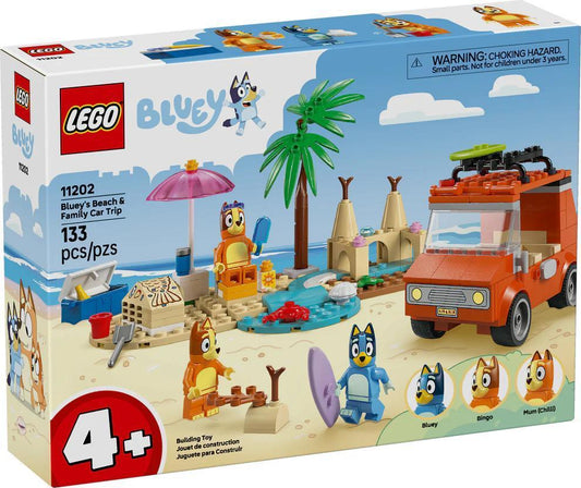 LEGO® Bluey Bluey's Beach & Family Car Trip | 11202