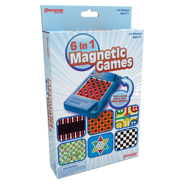 6in1 Travel Magnetic Games (Pressman Toy) - The Feisty Goblin Gamehouse -