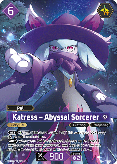 Palworld TCG - Katress – Abyssal Sorcerer [EBP01-075OSR]
