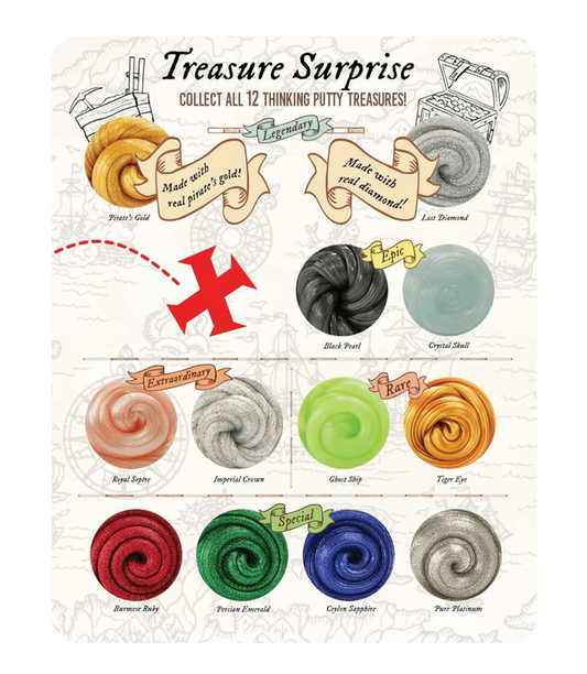 Crazy Aaron's: Treasure Reveal - Mini Thinking Putty Tin (0.47 oz)