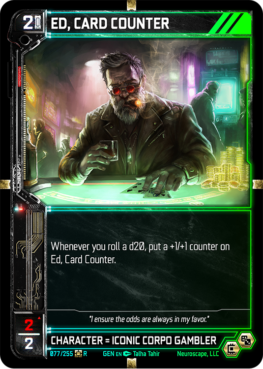 Neuroscape TCG - Ed, Card Counter GEN-077 Foil