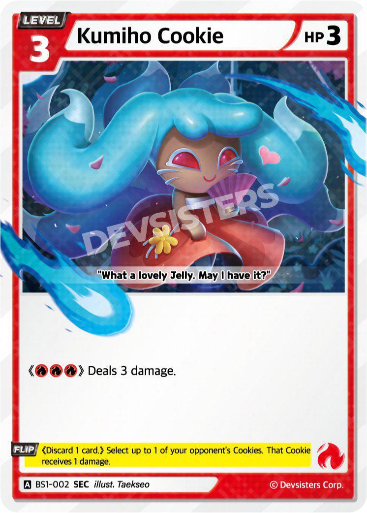 CookieRun TCG - Kumiho Cookie [BS1‑002 SEC]