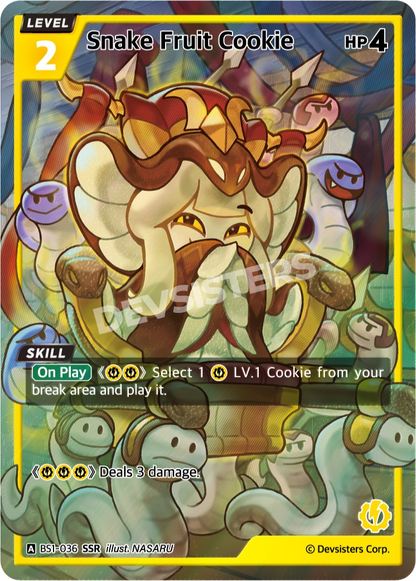 CookieRun TCG - Snake Fruit Cookie [BS1‑036 SSR]