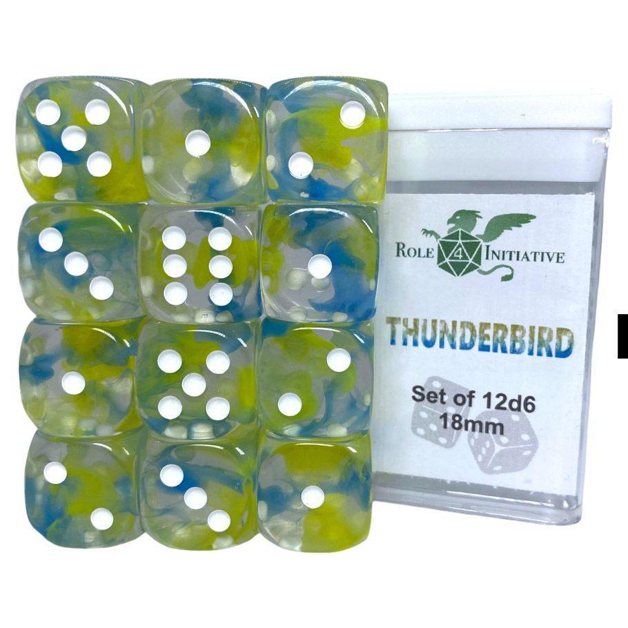 d6 Cube 18mm Diffusion Thunderbird (12 count)