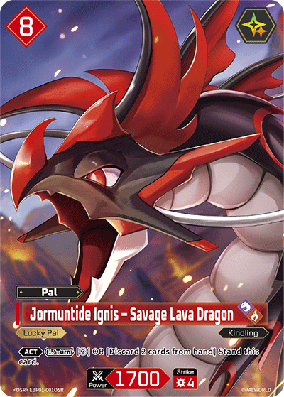 Palworld TCG - Jormuntide Ignis – Savage Lava Dragon [EBP01-001OSR]