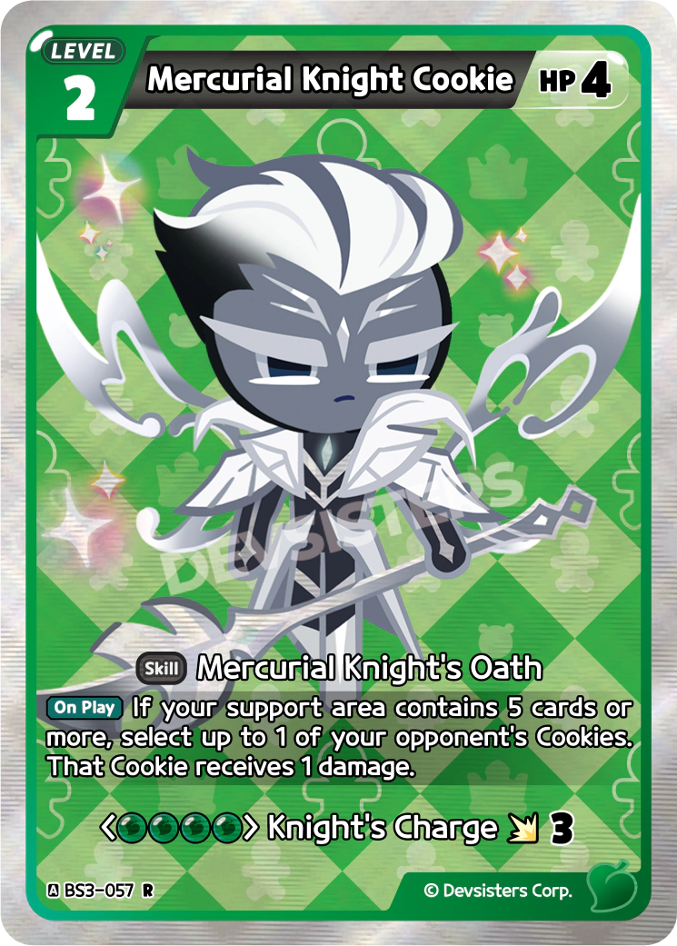 CookieRun TCG - Mercurial Knight Cookie [BS3-057 R]