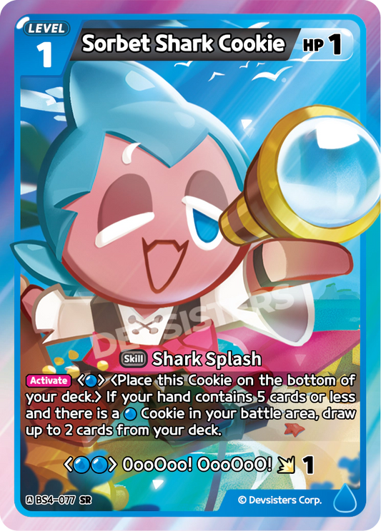 CookieRun TCG - Sorbet Shark Cookie [BS4-077 SR]