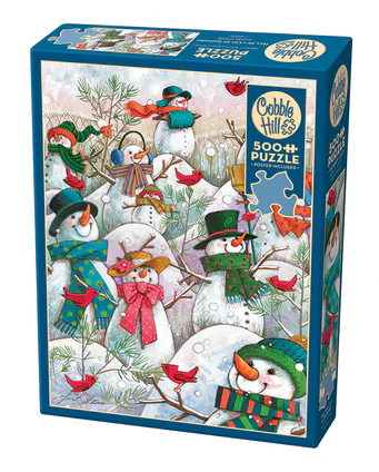 Cobble Hill - Hill of a Lot of Snowmen Puzzle (500 Pieces)