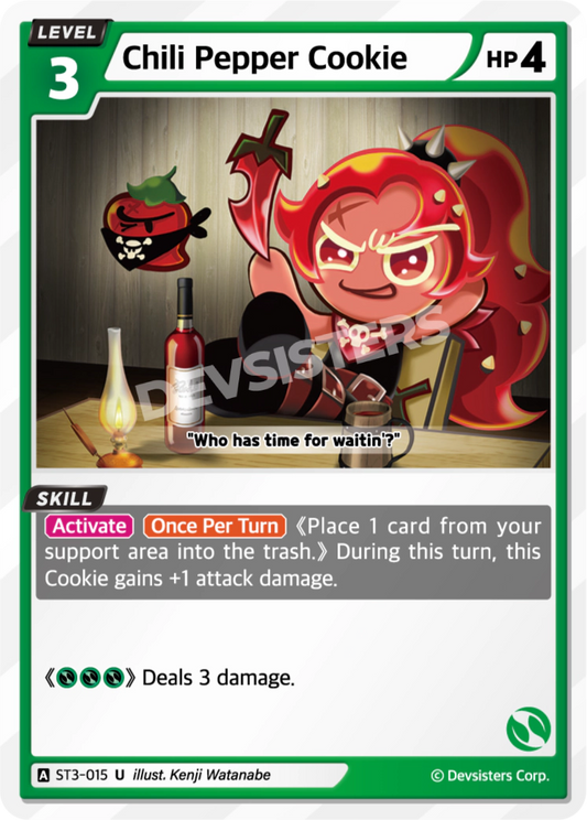 CookieRun TCG - Chili Pepper Cookie [ST3-015 U]