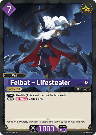 Palworld TCG - Felbat – Lifestealer [ETD02-018TD]