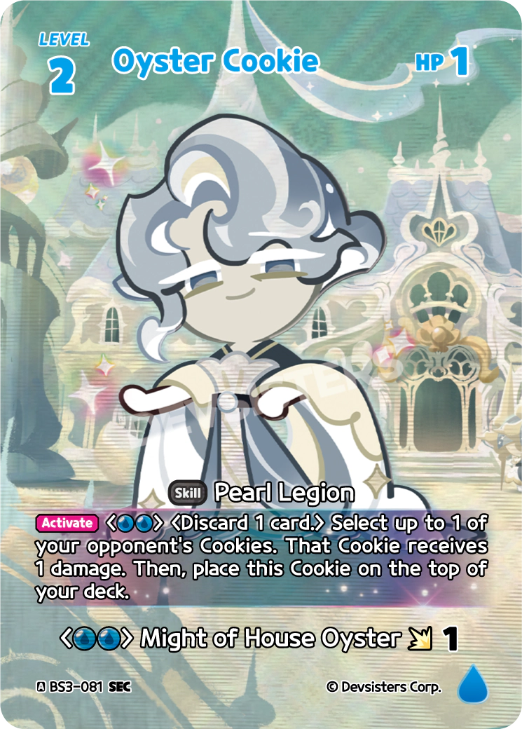 CookieRun TCG - Oyster Cookie [BS3-081 SEC]