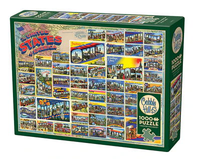 Cobble Hill - Vintage American Postcards Puzzle (1000 Piece)