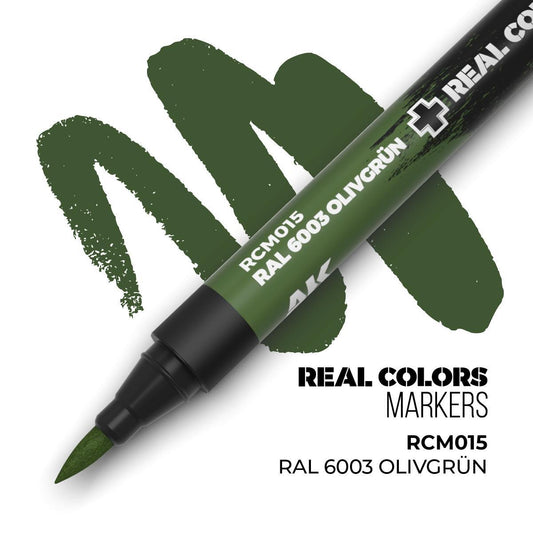 AK Interactive - Real Colors Markers: RAL 6003 Olivgrün