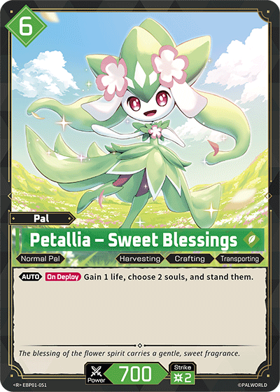 Palworld TCG - Petallia – Sweet Blessings [EBP01-051R]