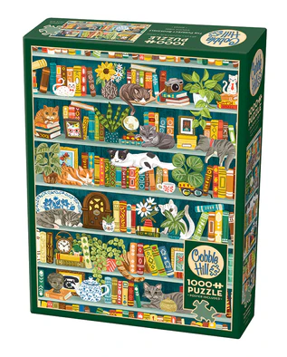 Cobble Hill - The Purrfect Bookshelf Puzzle (1000 Piece)