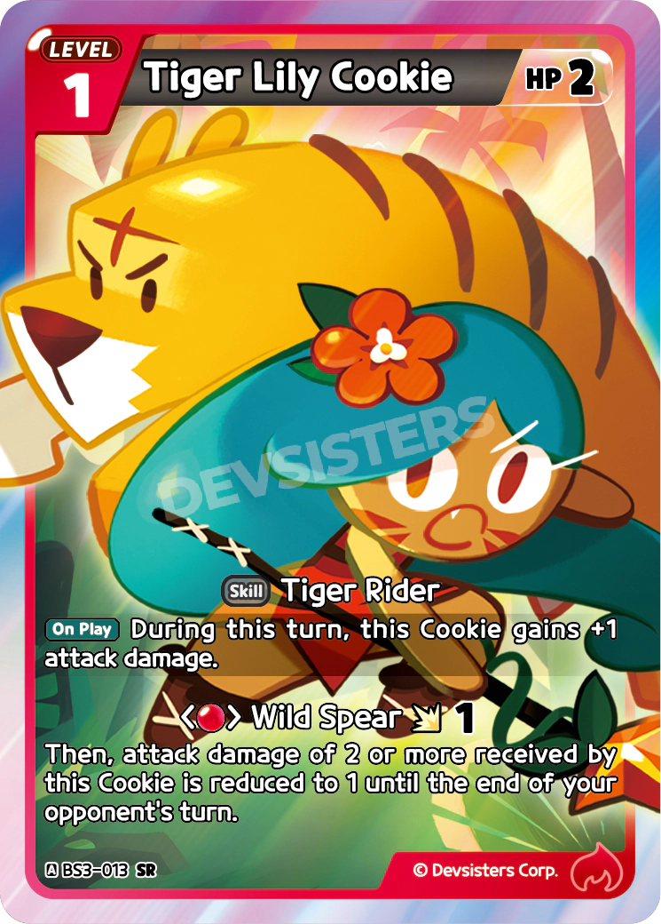 CookieRun TCG - Tiger Lily Cookie [BS3-013 SR]