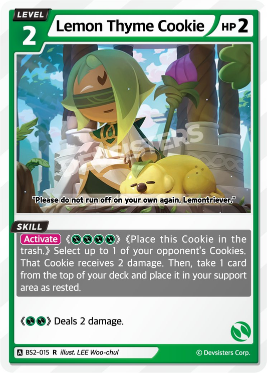 CookieRun TCG - Lemon Thyme Cookie [BS2-015 R]