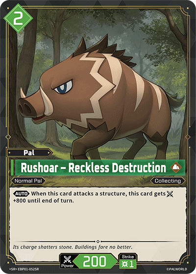Palworld TCG - Rushoar – Reckless Destruction [EBP01-052SR]