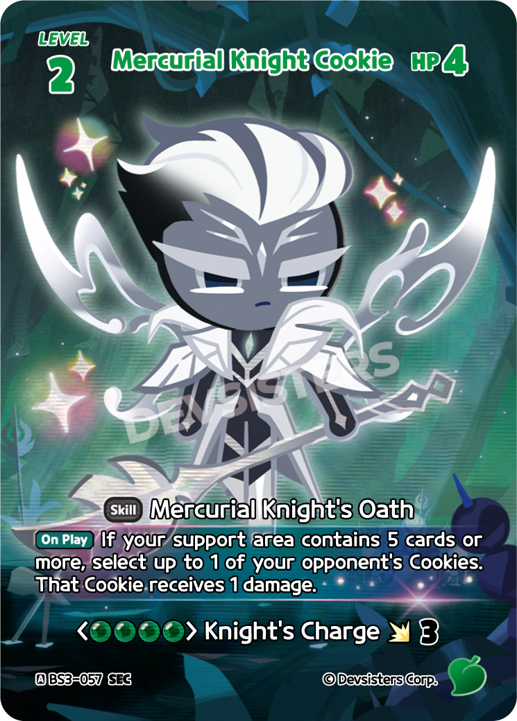 CookieRun TCG - Mercurial Knight Cookie [BS3-057 SEC]