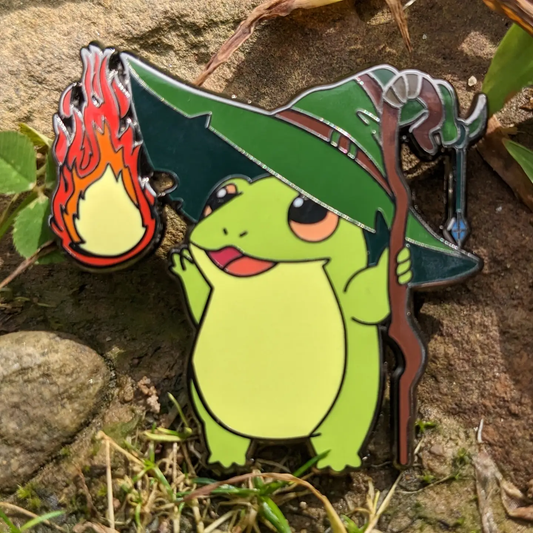 Wizard Class Frog Hard Enamel Pin - 1.5"