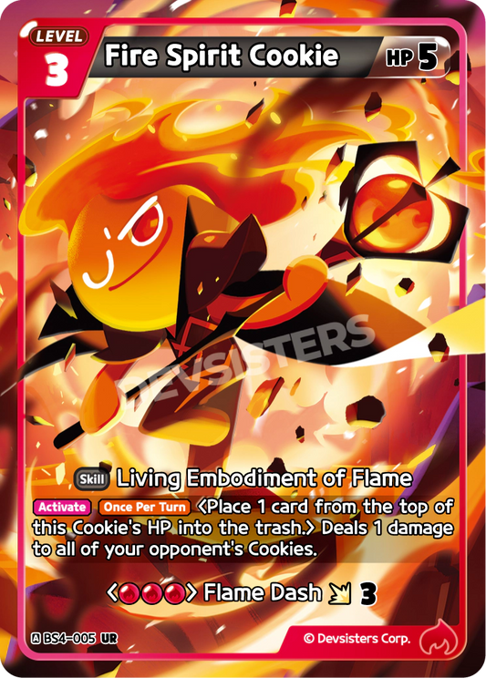 CookieRun TCG - Fire Spirit Cookie [BS4-005 UR]
