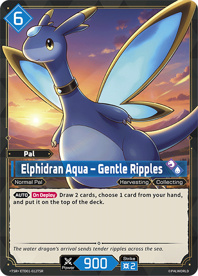 Palworld TCG - Elphidran Aqua – Gentle Ripples [ETD01-012TSR]
