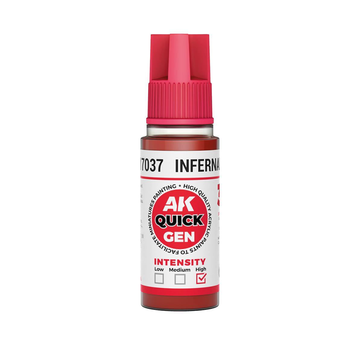 AK Interactive - Quick Gen: Infernal Red (18 ml)