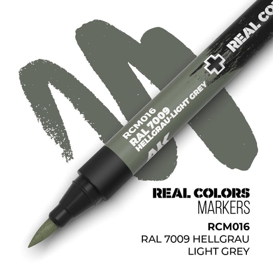 AK Interactive - Real Colors Markers: RAL 7009 Hellgrau-Light Grey