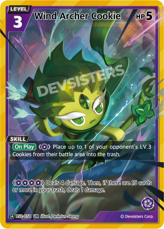 CookieRun TCG - Wind Archer Cookie [BS2-058 UR]