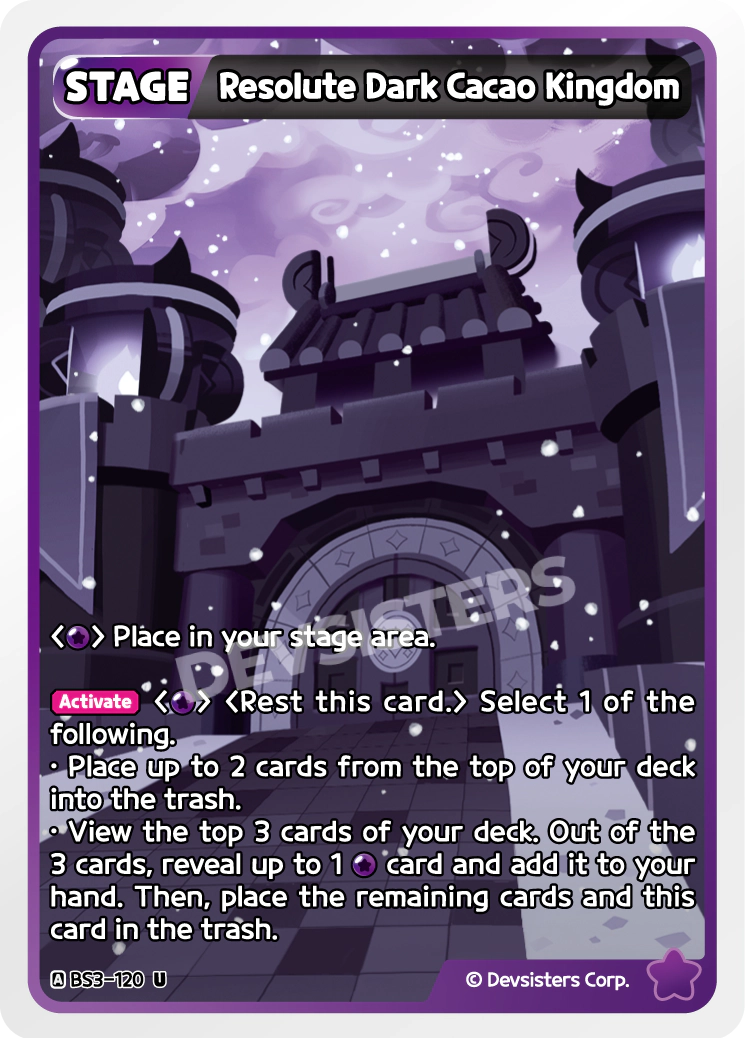 CookieRun TCG - Resolute Dark Cacao Kingdom [BS3-120 U]
