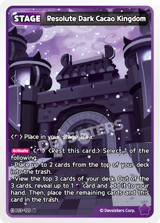 CookieRun TCG - Resolute Dark Cacao Kingdom [BS3-120 U]