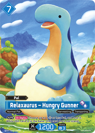 Palworld TCG - Relaxaurus – Hungry Gunner [EBP01-026OSR]