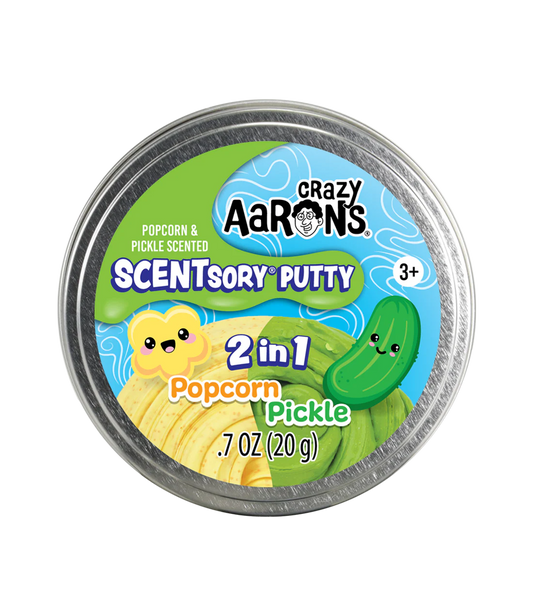 Crazy Aaron's: Popcorn/Pickle - 2.75" SCENTsory Duos Putty Tin