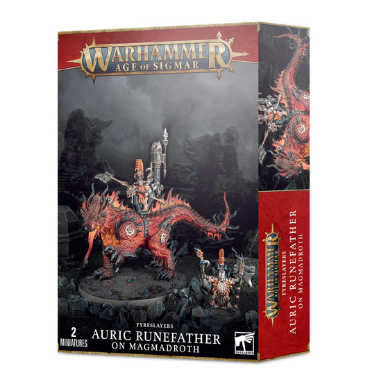 Warhammer Age of Sigmar - Fyreslayers: Auric Runefather/Magmadroth