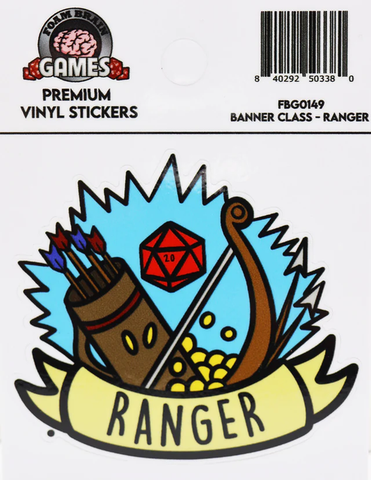 Foam Brain Games - Banner Class Sticker: Ranger