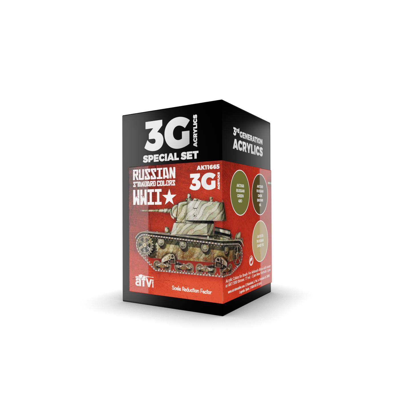 AK Interactive - 3G Special Set: Russian Standard Colors WWII (3ct)