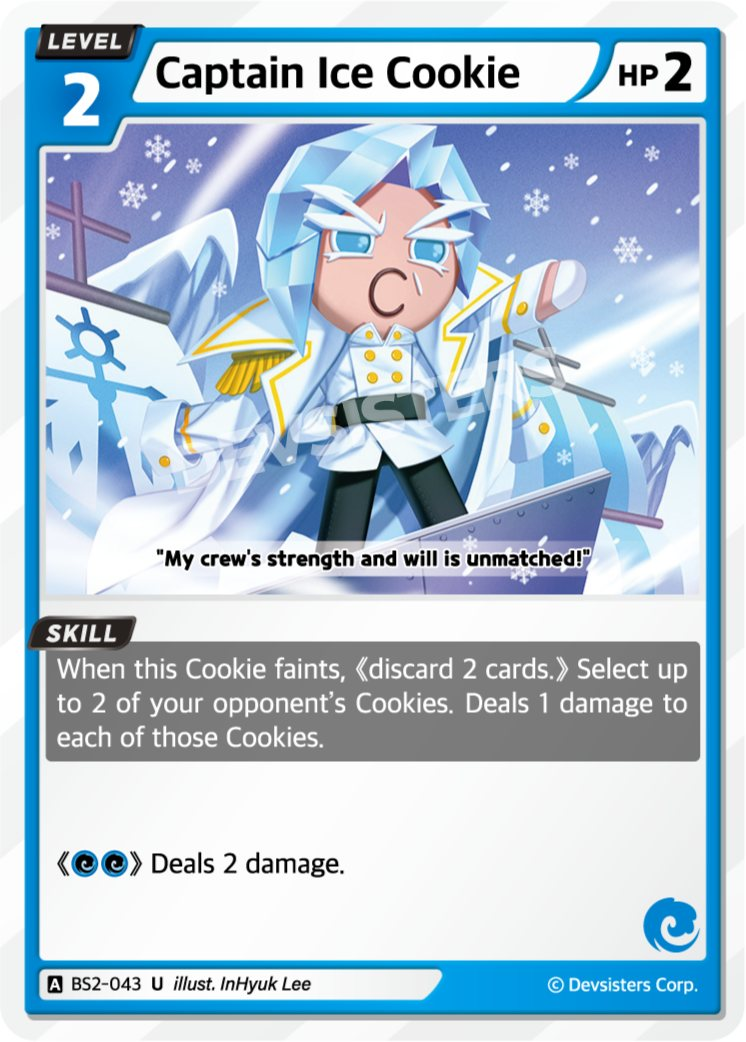 CookieRun TCG - Captain Ice Cookie [BS2-043 U]