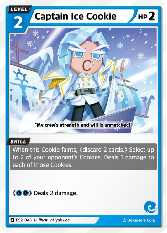 CookieRun TCG - Captain Ice Cookie [BS2-043 U]